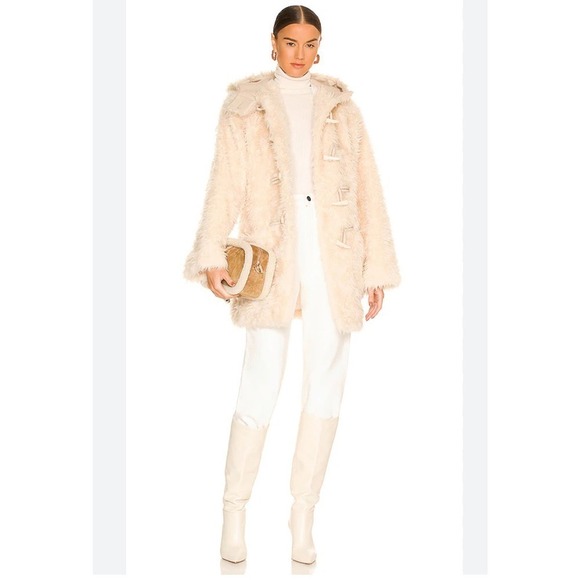A.L.C. Winston Hooded Faux Fur Toggle Coat size XS NWT - Picture 1 of 14